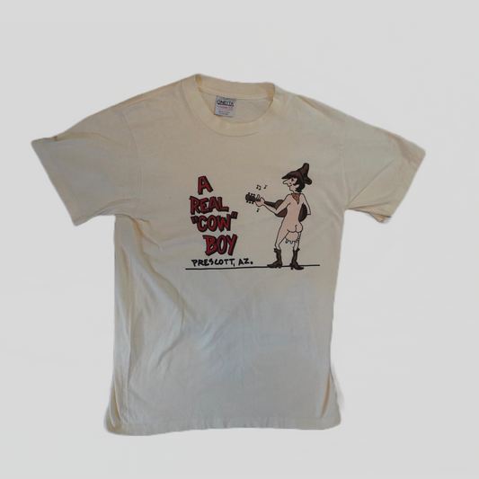 (L) A Real “Cow” Boy Tee