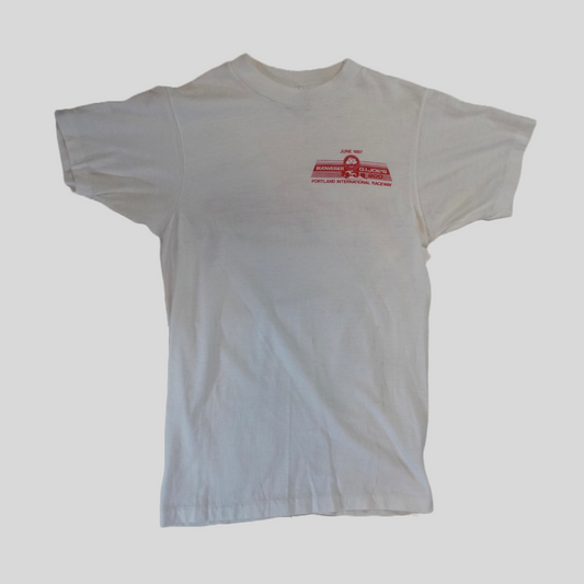(S) VTG Budweiser G.I. Joe's Portland 200 (1987) Auto Formula 1 Racing T-Shirt USA